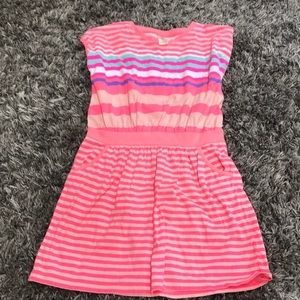 Neon strip dress